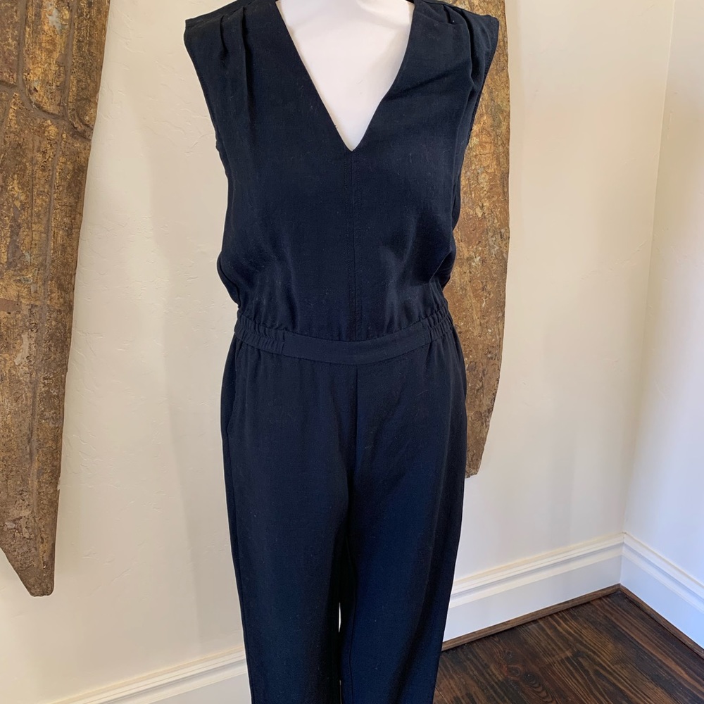 J. Crew black sleeveless jumpsuit, size 4